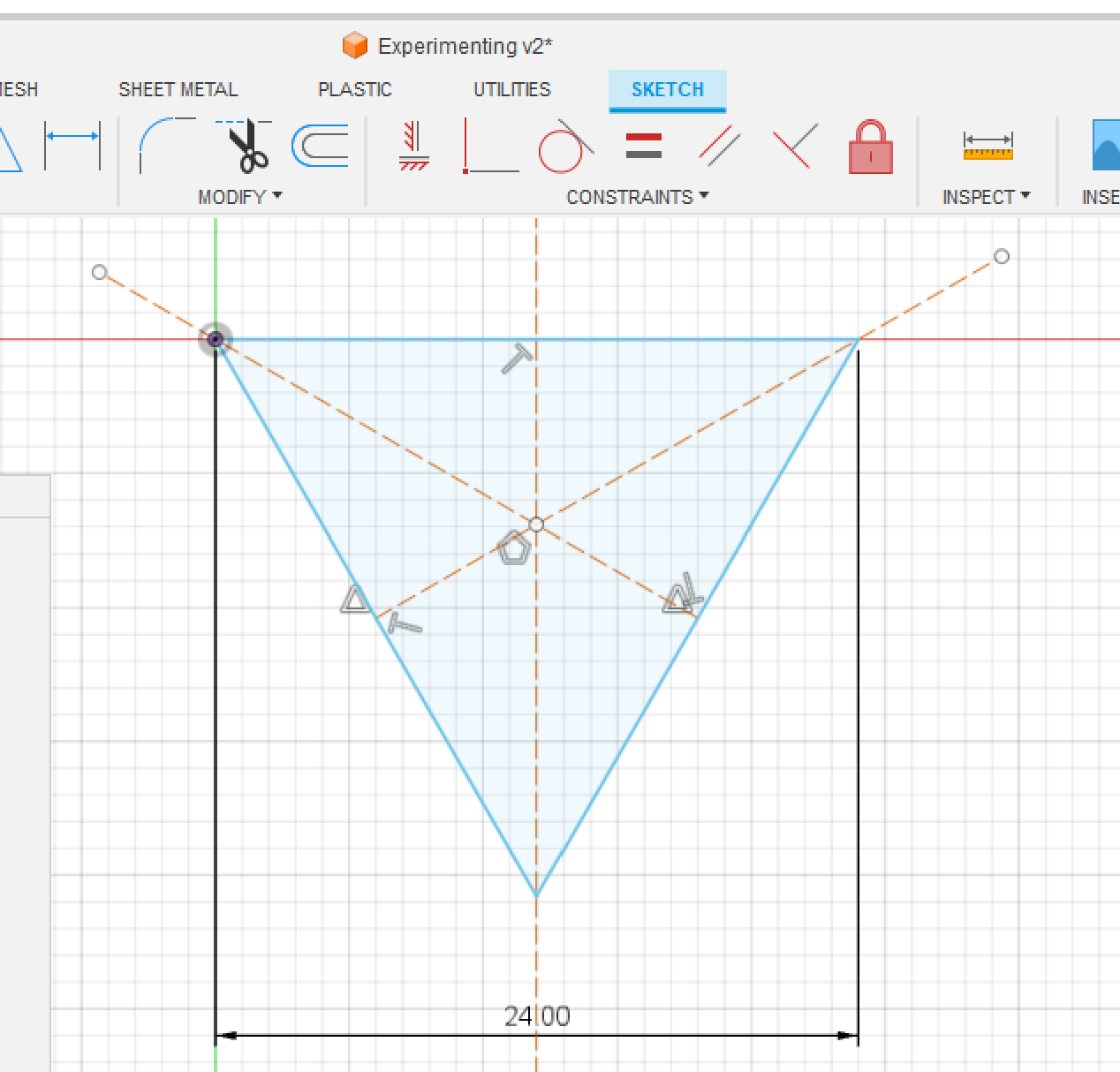 Triangle in Fusion360